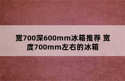 宽700深600mm冰箱推荐 宽度700mm左右的冰箱